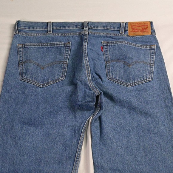 Levis 38 x 32 505 Straight‎ Fit Light Stonewash Denim Jeans - Picture 6 of 12